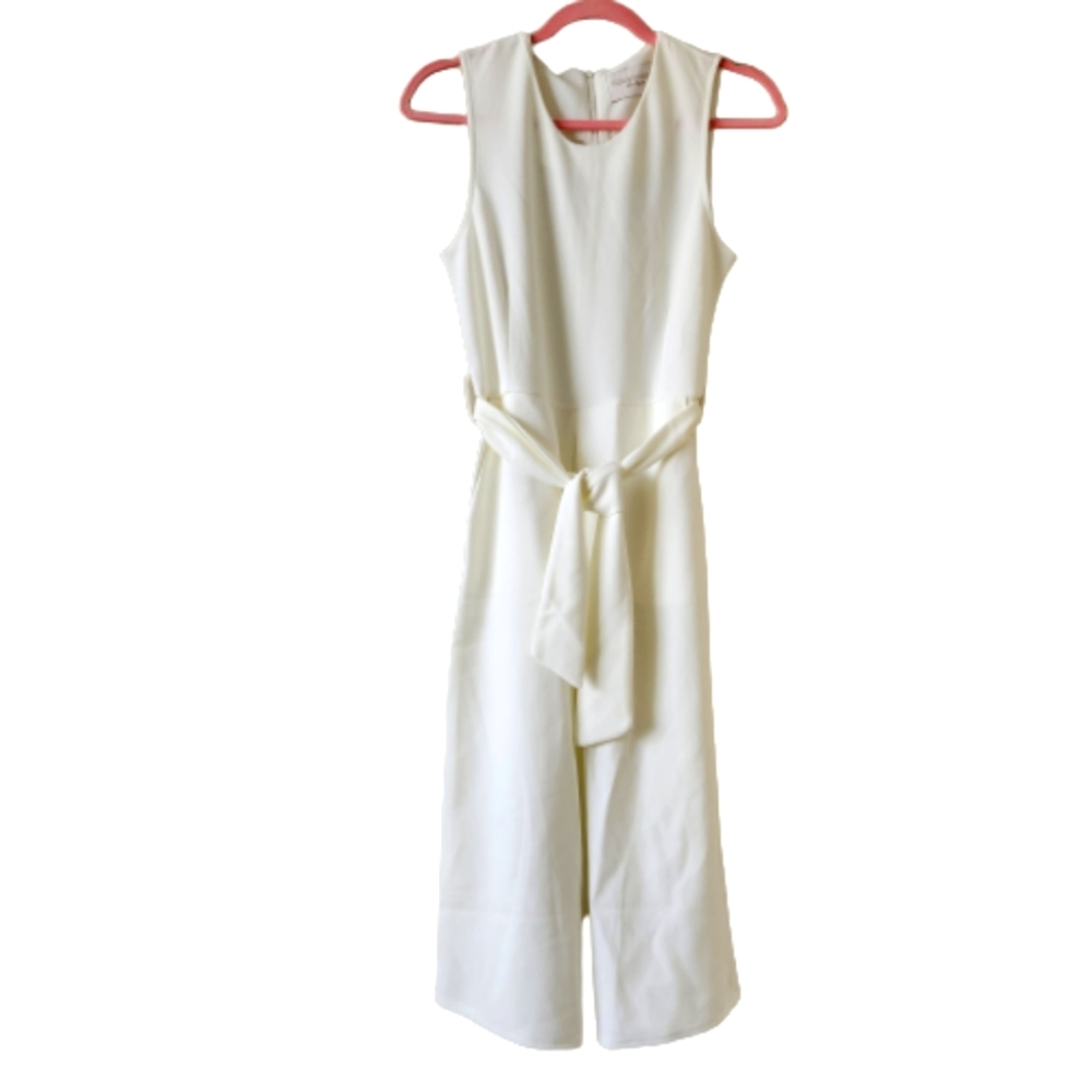 ELIZABETH CROSBY Bishop + Young Anthropologie NWT Rachel Dress White L #0269